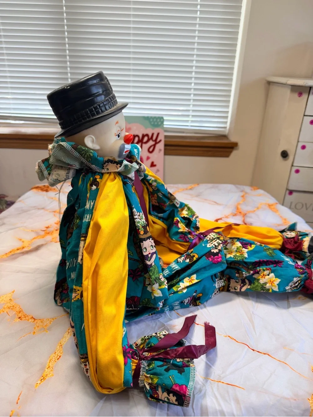 Chrissy’s Huggables Plus porcelain clown